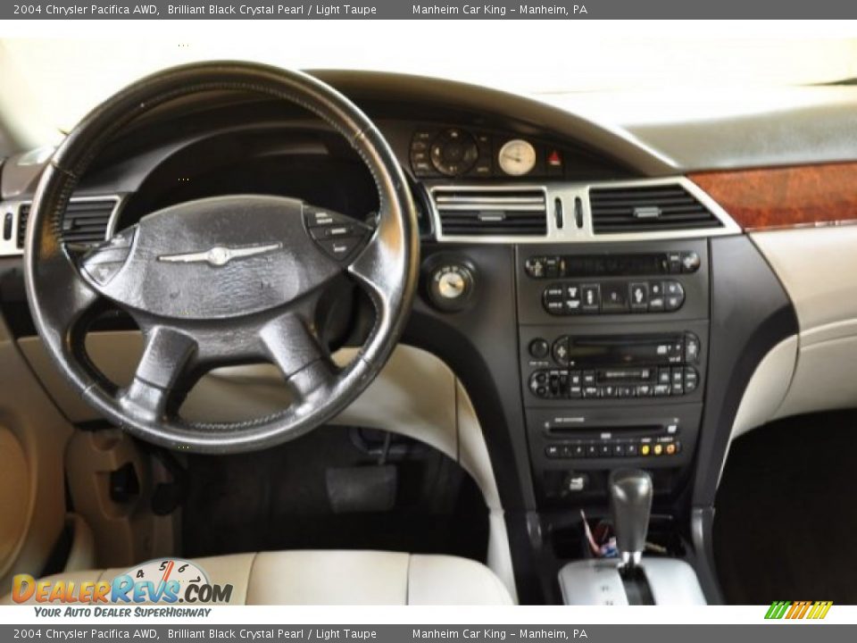 2004 Chrysler Pacifica AWD Brilliant Black Crystal Pearl / Light Taupe Photo #5