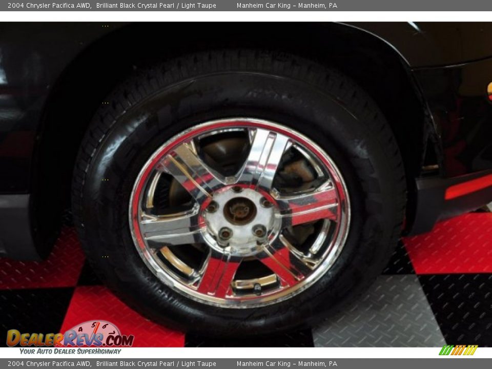 2004 Chrysler Pacifica AWD Brilliant Black Crystal Pearl / Light Taupe Photo #22