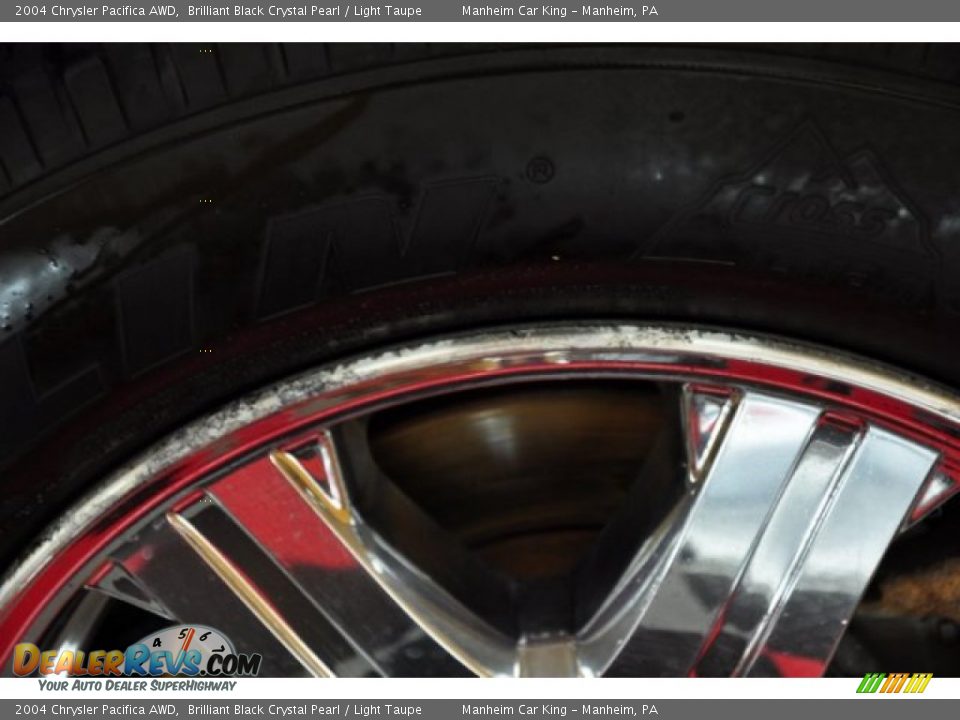 2004 Chrysler Pacifica AWD Brilliant Black Crystal Pearl / Light Taupe Photo #23