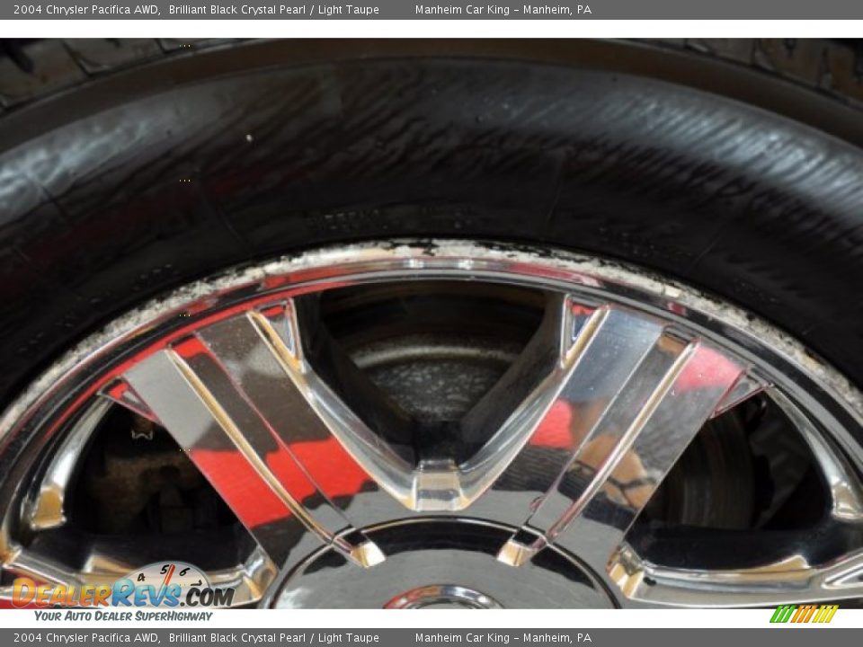 2004 Chrysler Pacifica AWD Brilliant Black Crystal Pearl / Light Taupe Photo #25