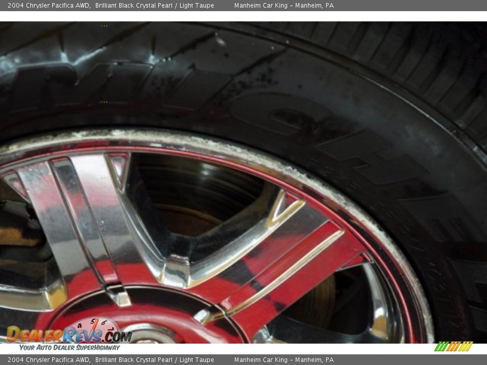2004 Chrysler Pacifica AWD Brilliant Black Crystal Pearl / Light Taupe Photo #26