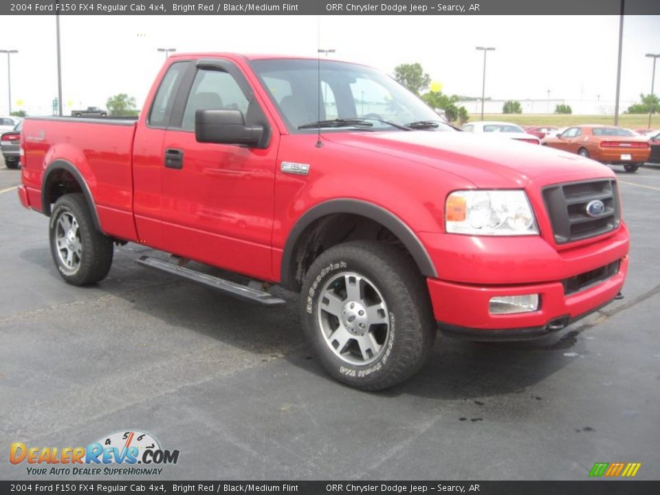 Bright Red 2004 Ford F150 FX4 Regular Cab 4x4 Photo #3