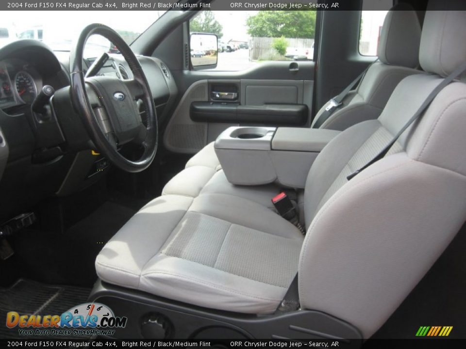 Black/Medium Flint Interior - 2004 Ford F150 FX4 Regular Cab 4x4 Photo #11