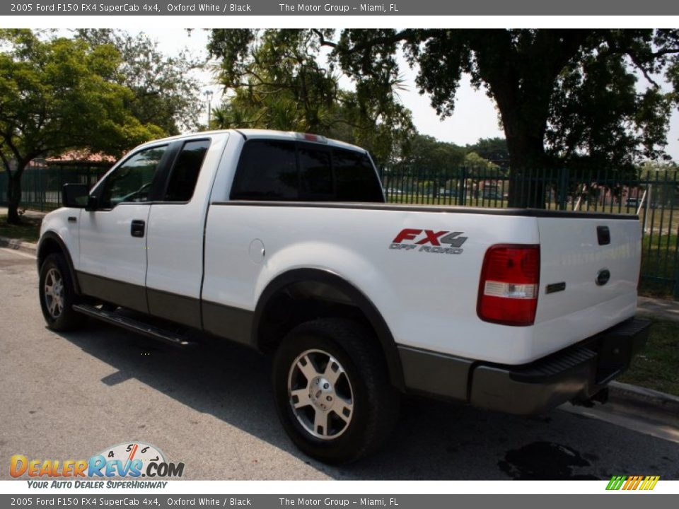 2005 Ford F150 FX4 SuperCab 4x4 Oxford White / Black Photo #6
