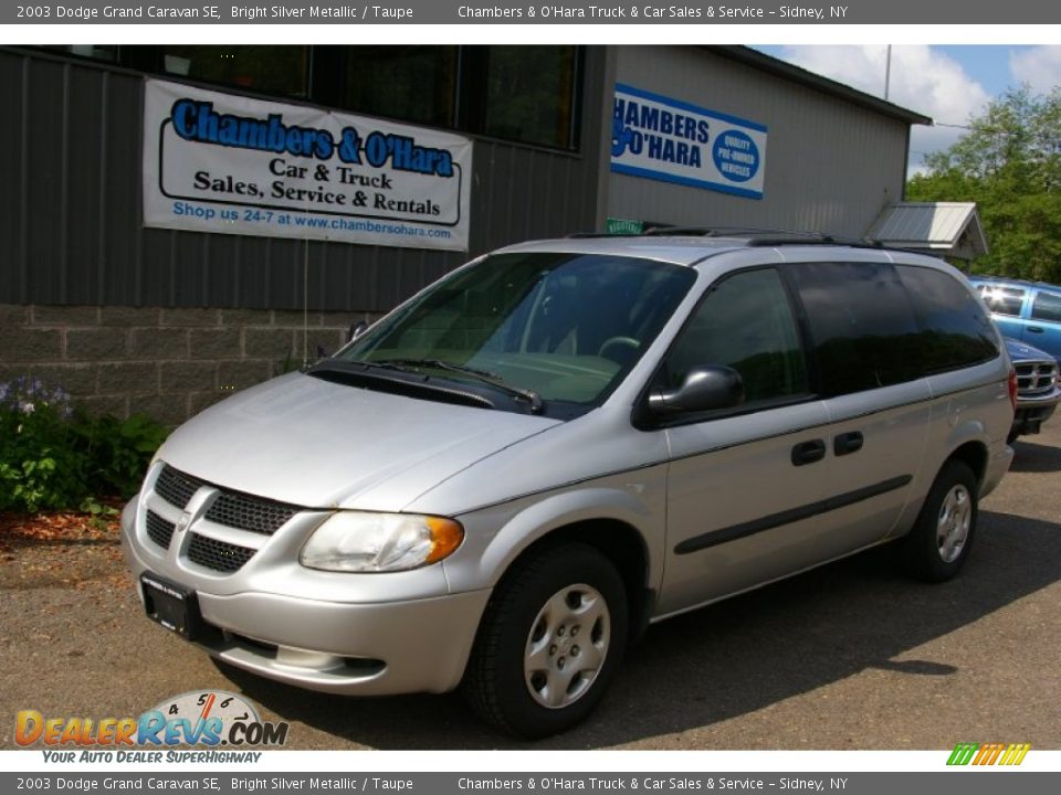 2003 Dodge Grand Caravan SE Bright Silver Metallic / Taupe Photo #1