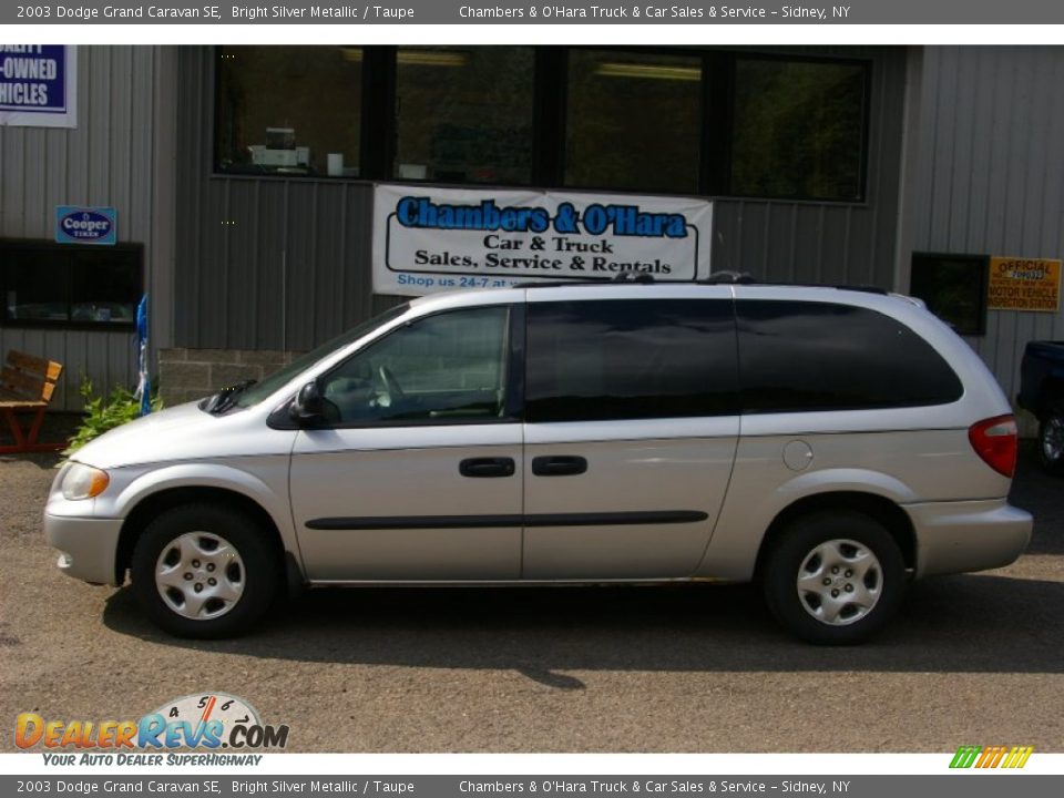 2003 Dodge Grand Caravan SE Bright Silver Metallic / Taupe Photo #2
