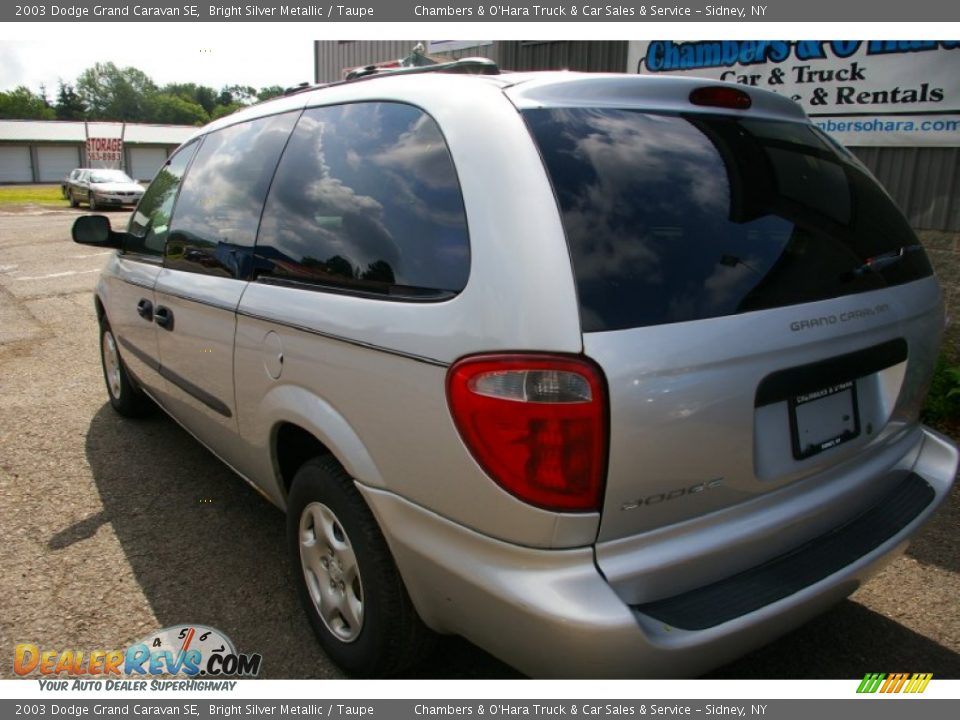 2003 Dodge Grand Caravan SE Bright Silver Metallic / Taupe Photo #16