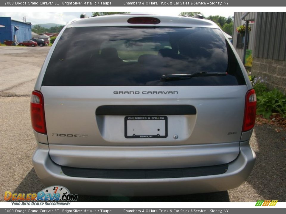 2003 Dodge Grand Caravan SE Bright Silver Metallic / Taupe Photo #17