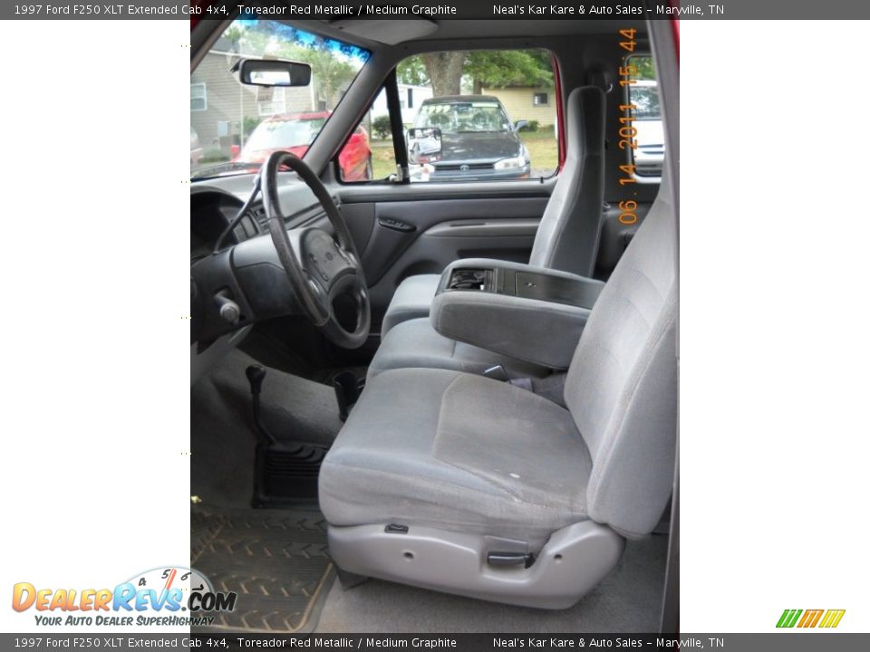 1997 Ford F250 XLT Extended Cab 4x4 Toreador Red Metallic / Medium Graphite Photo #19