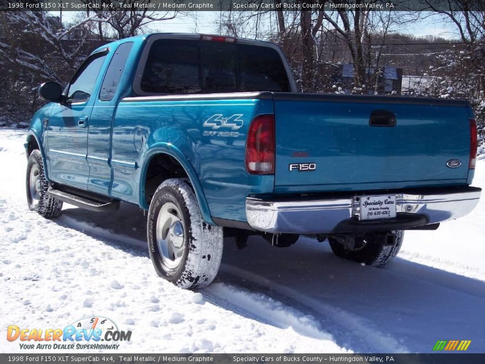 1998 Ford F150 XLT SuperCab 4x4 Teal Metallic / Medium Graphite Photo #23