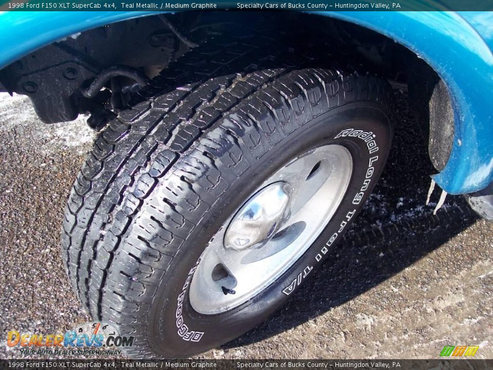 1998 Ford F150 XLT SuperCab 4x4 Teal Metallic / Medium Graphite Photo #36