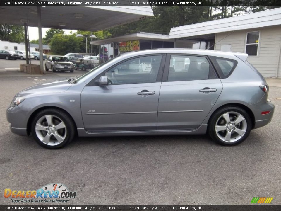 2005 Mazda MAZDA3 s Hatchback Titanium Gray Metallic / Black Photo #1