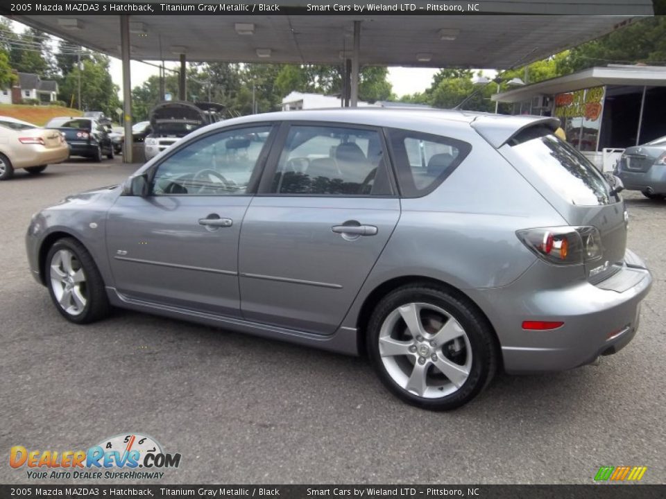 2005 Mazda MAZDA3 s Hatchback Titanium Gray Metallic / Black Photo #4