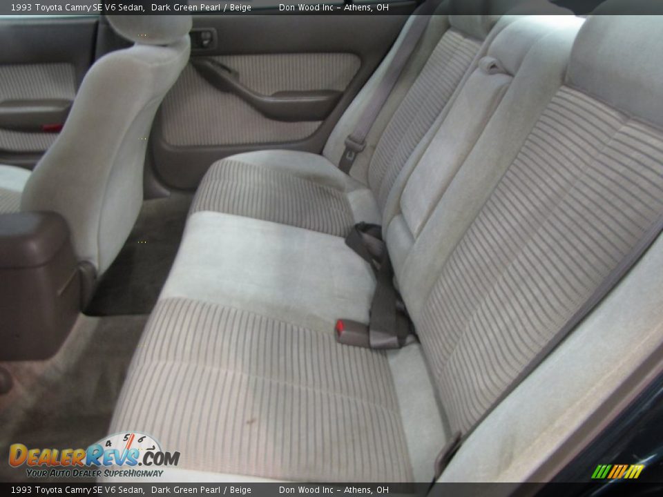 1993 Toyota Camry SE V6 Sedan Dark Green Pearl / Beige Photo #13