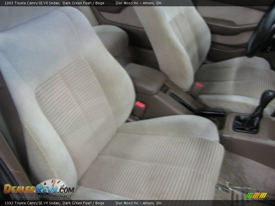 1993 Toyota Camry SE V6 Sedan Dark Green Pearl / Beige Photo #14