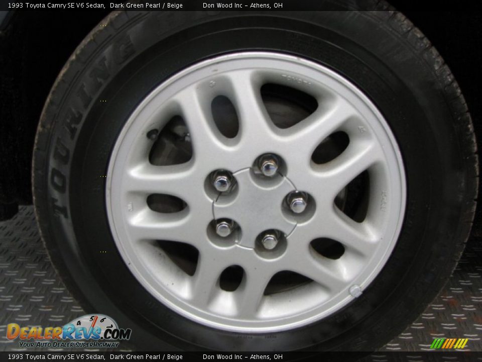 1993 Toyota Camry SE V6 Sedan Dark Green Pearl / Beige Photo #19