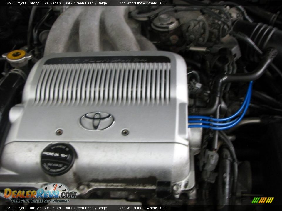 1993 Toyota Camry SE V6 Sedan Dark Green Pearl / Beige Photo #21