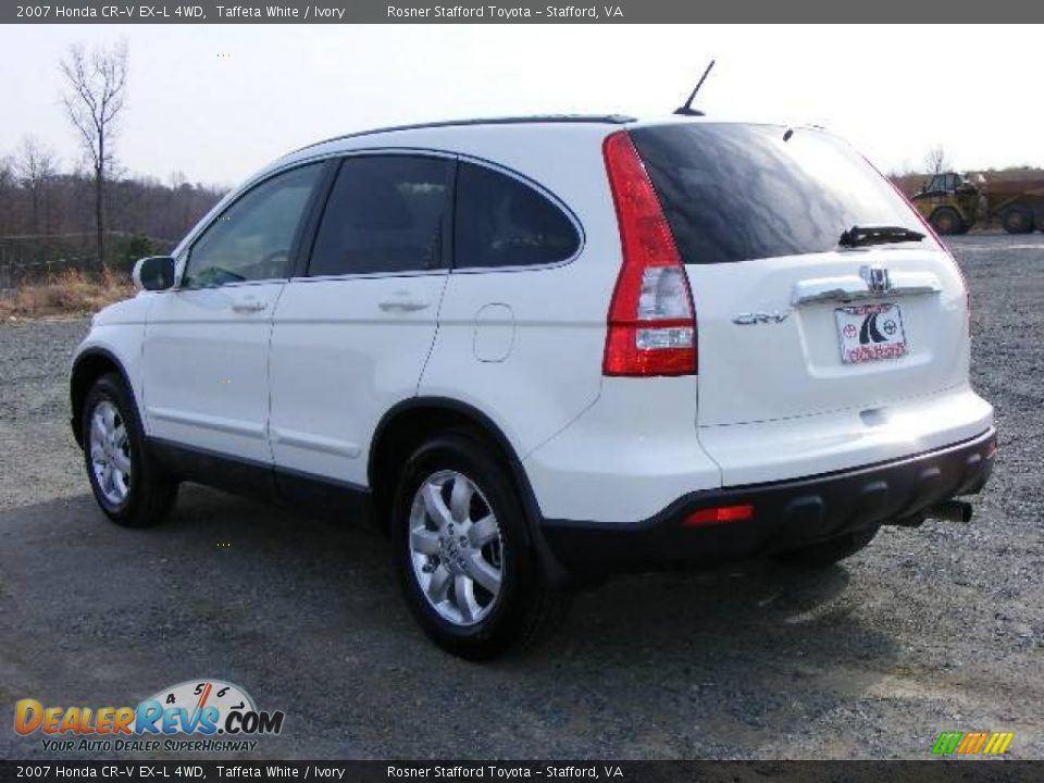 2007 White honda crv exl #5