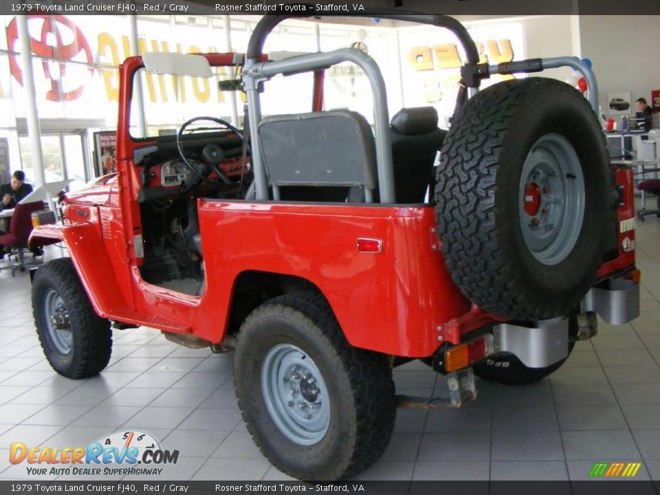 1979 Toyota Land Cruiser FJ40 Red / Gray Photo #4