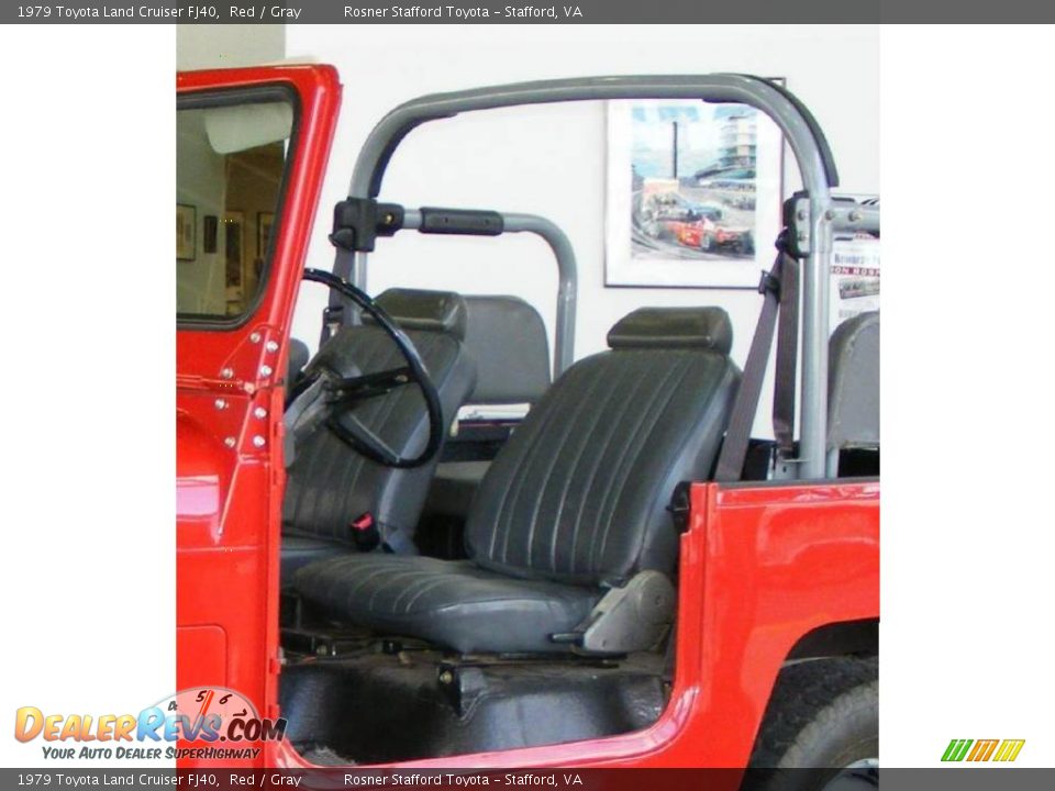 1979 Toyota Land Cruiser FJ40 Red / Gray Photo #6