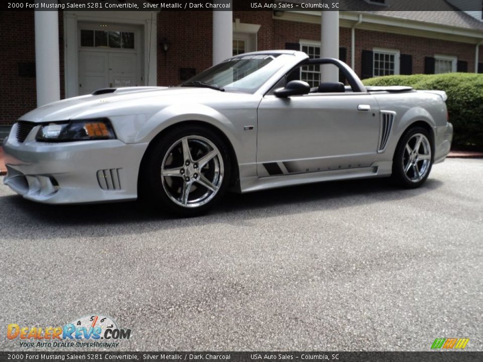 2000 Ford Mustang Saleen S281 Convertible Silver Metallic / Dark Charcoal Photo #8