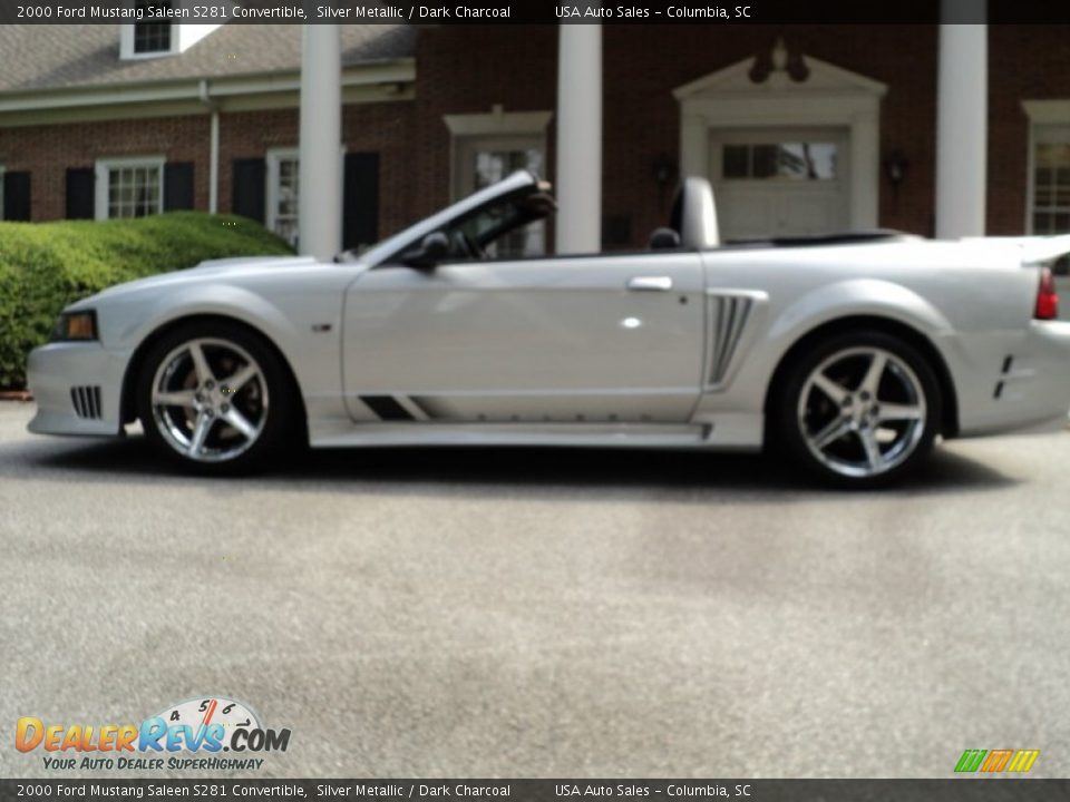 2000 Ford Mustang Saleen S281 Convertible Silver Metallic / Dark Charcoal Photo #9