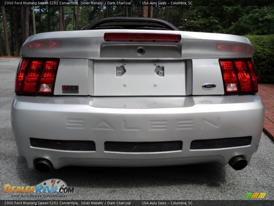 2000 Ford Mustang Saleen S281 Convertible Silver Metallic / Dark Charcoal Photo #11