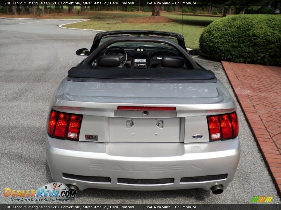 2000 Ford Mustang Saleen S281 Convertible Silver Metallic / Dark Charcoal Photo #12