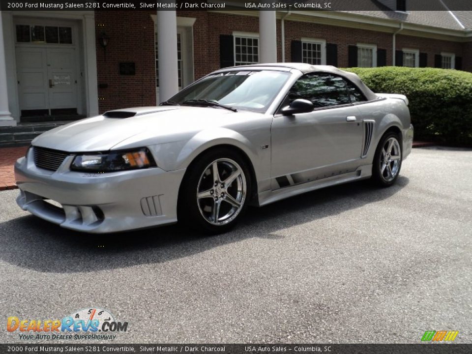 2000 Ford Mustang Saleen S281 Convertible Silver Metallic / Dark Charcoal Photo #28