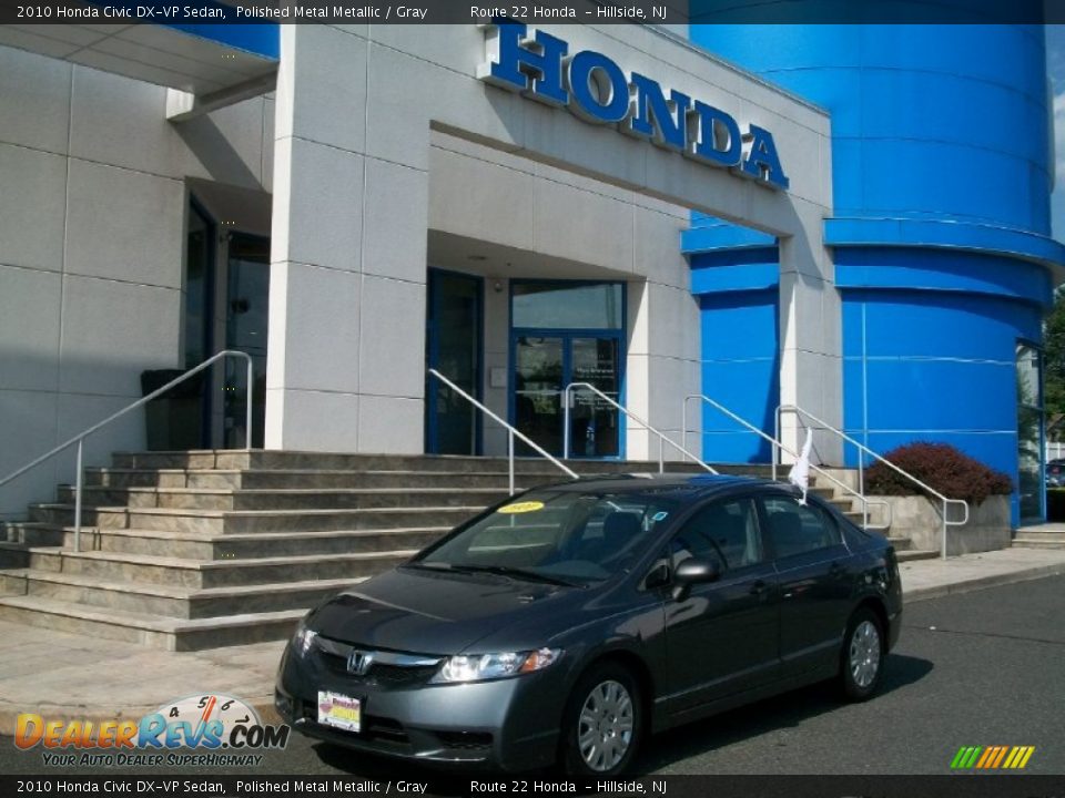 2010 Honda Civic DX-VP Sedan Polished Metal Metallic / Gray Photo #1