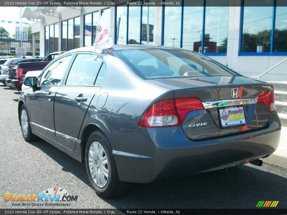 2010 Honda Civic DX-VP Sedan Polished Metal Metallic / Gray Photo #4