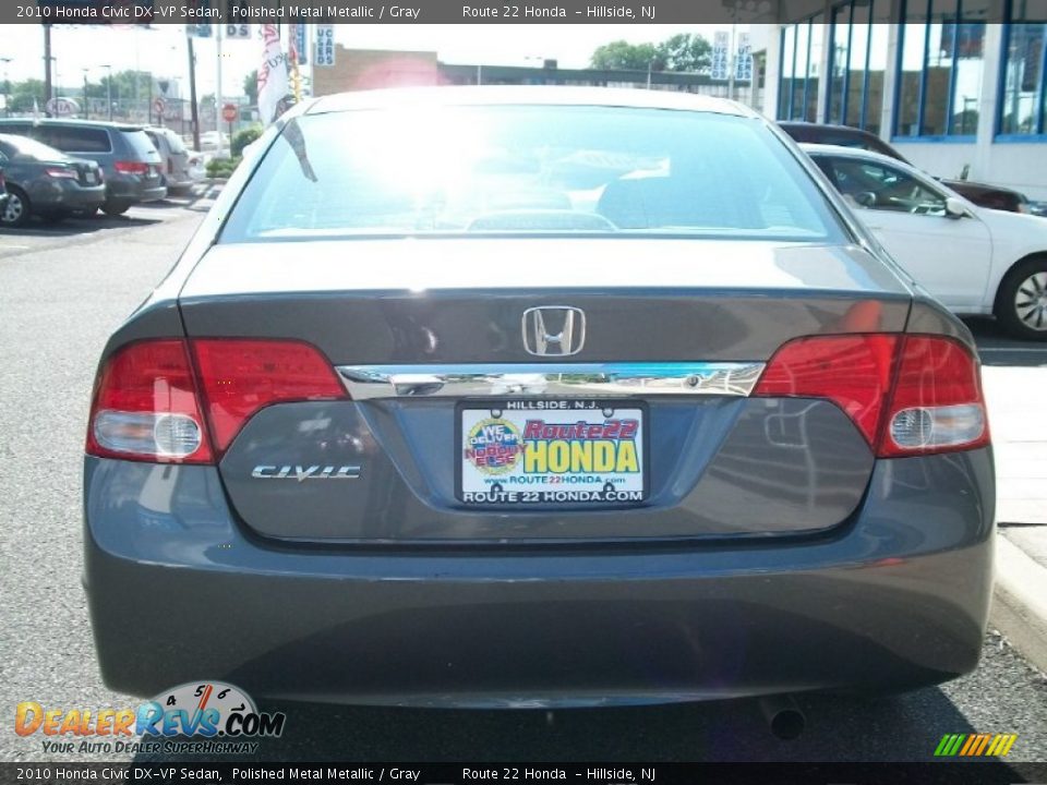 2010 Honda Civic DX-VP Sedan Polished Metal Metallic / Gray Photo #5