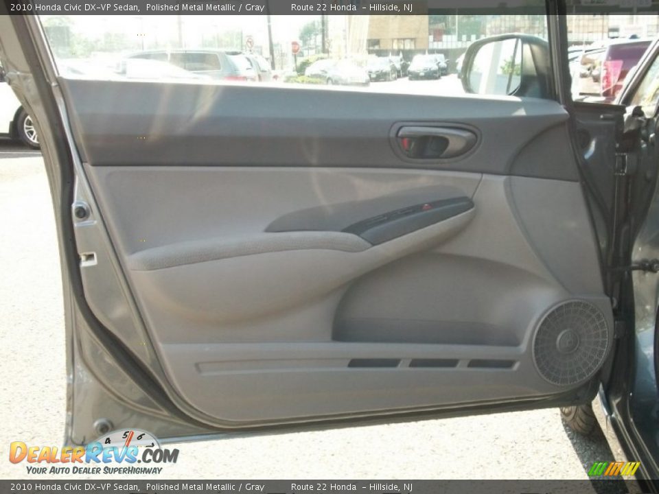 2010 Honda Civic DX-VP Sedan Polished Metal Metallic / Gray Photo #6