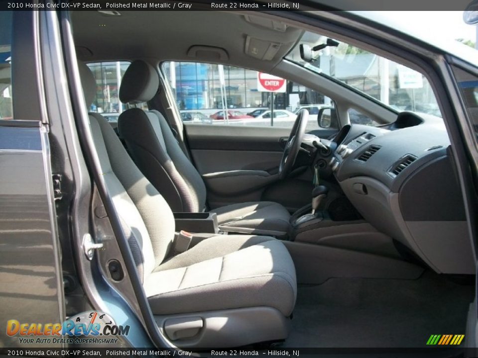 2010 Honda Civic DX-VP Sedan Polished Metal Metallic / Gray Photo #8