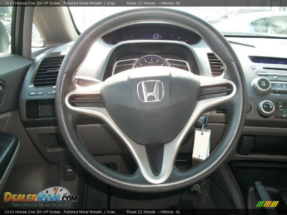 2010 Honda Civic DX-VP Sedan Steering Wheel Photo #11