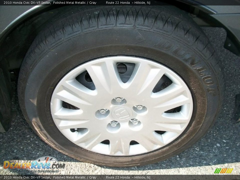 2010 Honda Civic DX-VP Sedan Polished Metal Metallic / Gray Photo #15