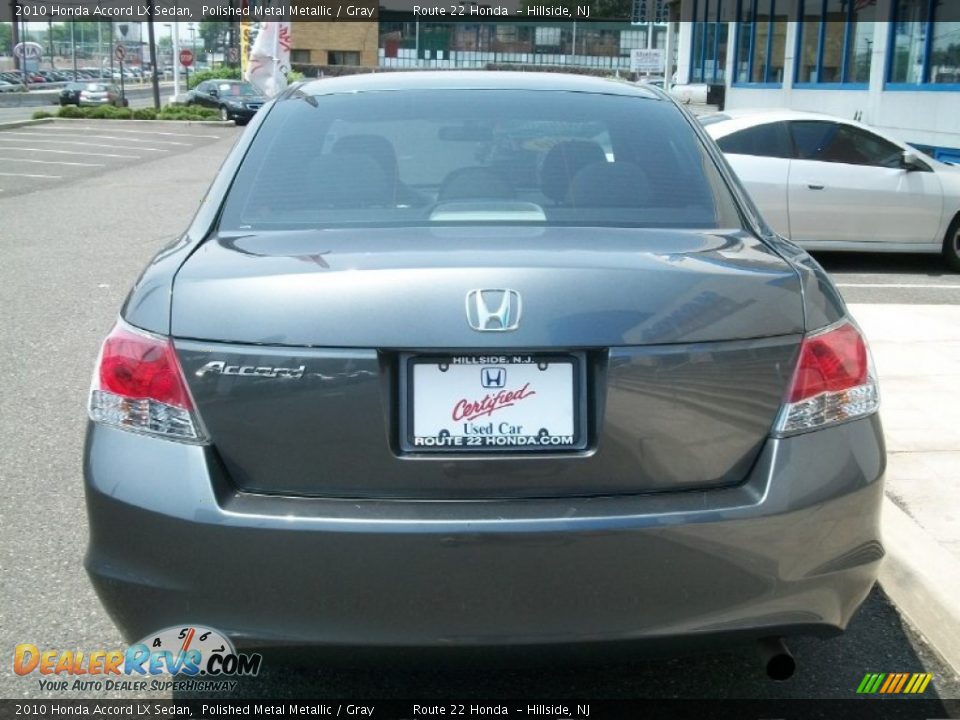 2010 Honda Accord LX Sedan Polished Metal Metallic / Gray Photo #5