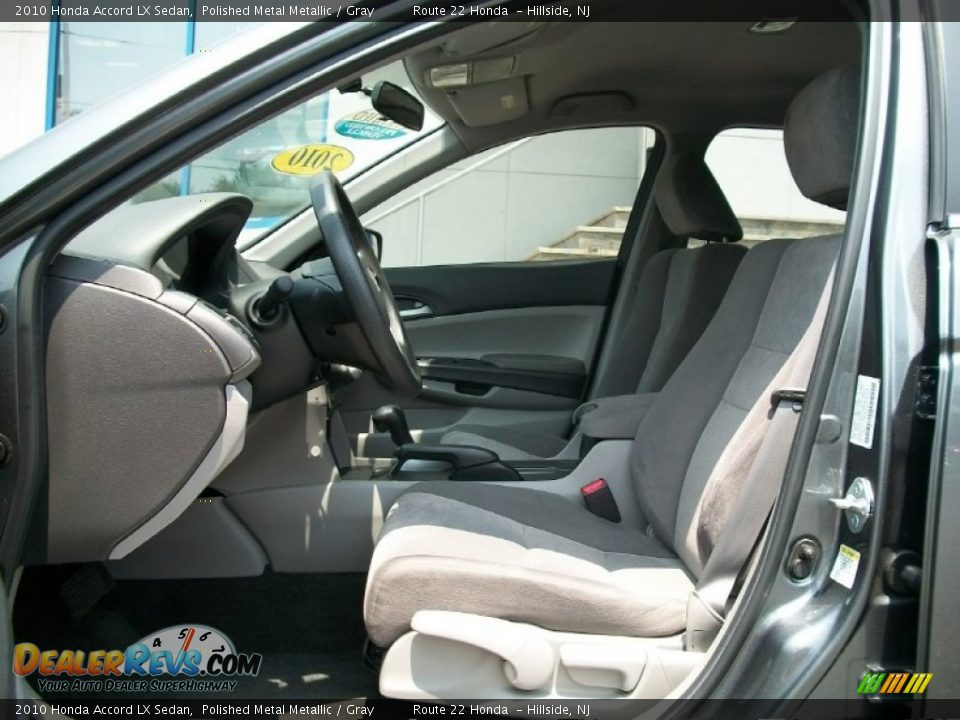2010 Honda Accord LX Sedan Polished Metal Metallic / Gray Photo #7