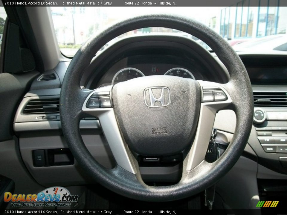 2010 Honda Accord LX Sedan Polished Metal Metallic / Gray Photo #11