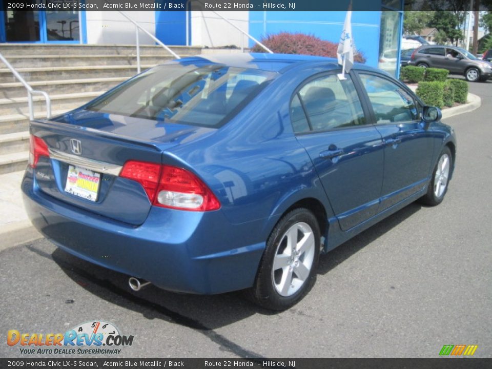 2009 Honda Civic LX-S Sedan Atomic Blue Metallic / Black Photo #3