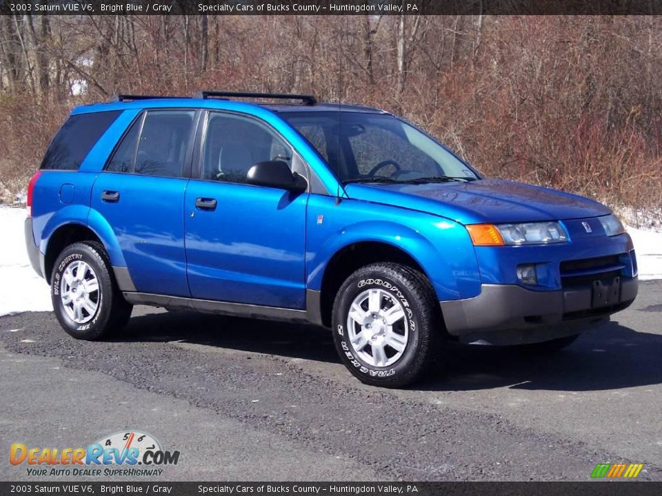 2003 Saturn VUE V6 Bright Blue / Gray Photo #2