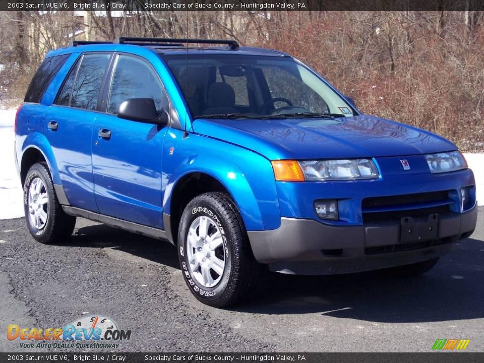 2003 Saturn VUE V6 Bright Blue / Gray Photo #3