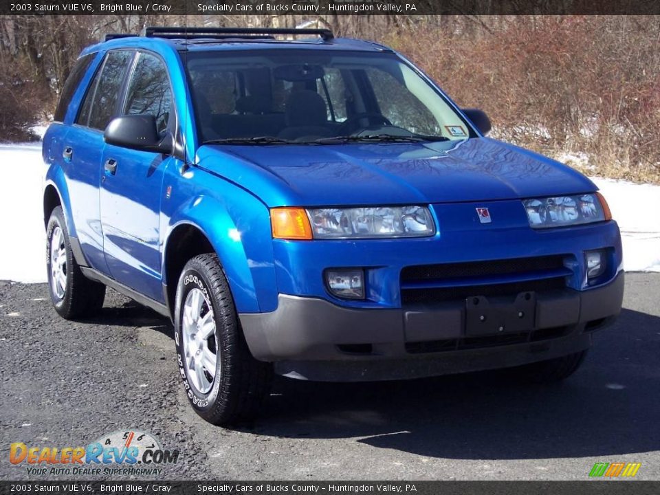2003 Saturn VUE V6 Bright Blue / Gray Photo #9