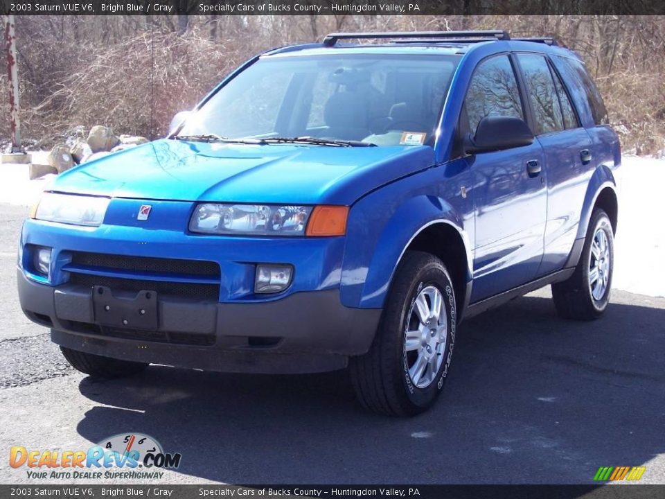 2003 Saturn VUE V6 Bright Blue / Gray Photo #10