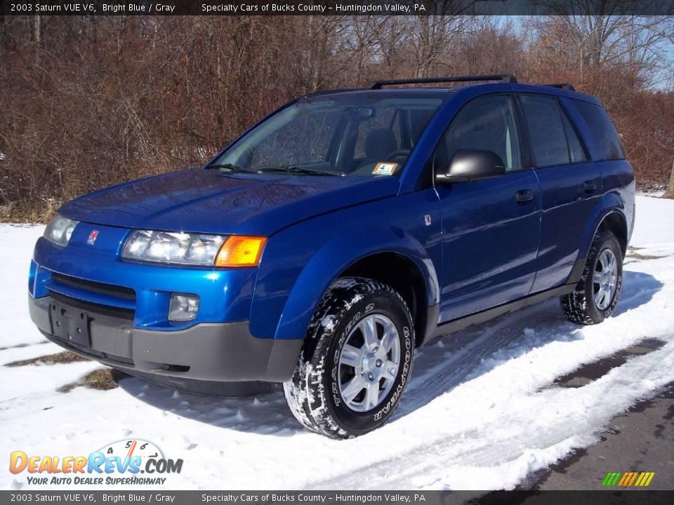 2003 Saturn VUE V6 Bright Blue / Gray Photo #11