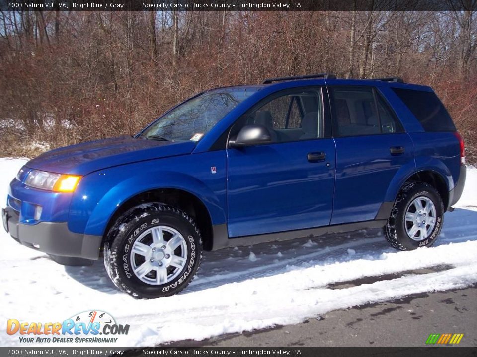 2003 Saturn VUE V6 Bright Blue / Gray Photo #12