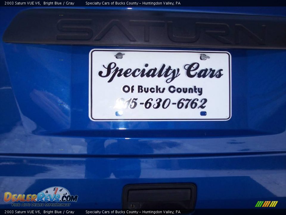2003 Saturn VUE V6 Bright Blue / Gray Photo #16