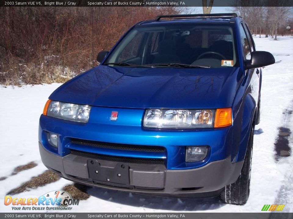 2003 Saturn VUE V6 Bright Blue / Gray Photo #21
