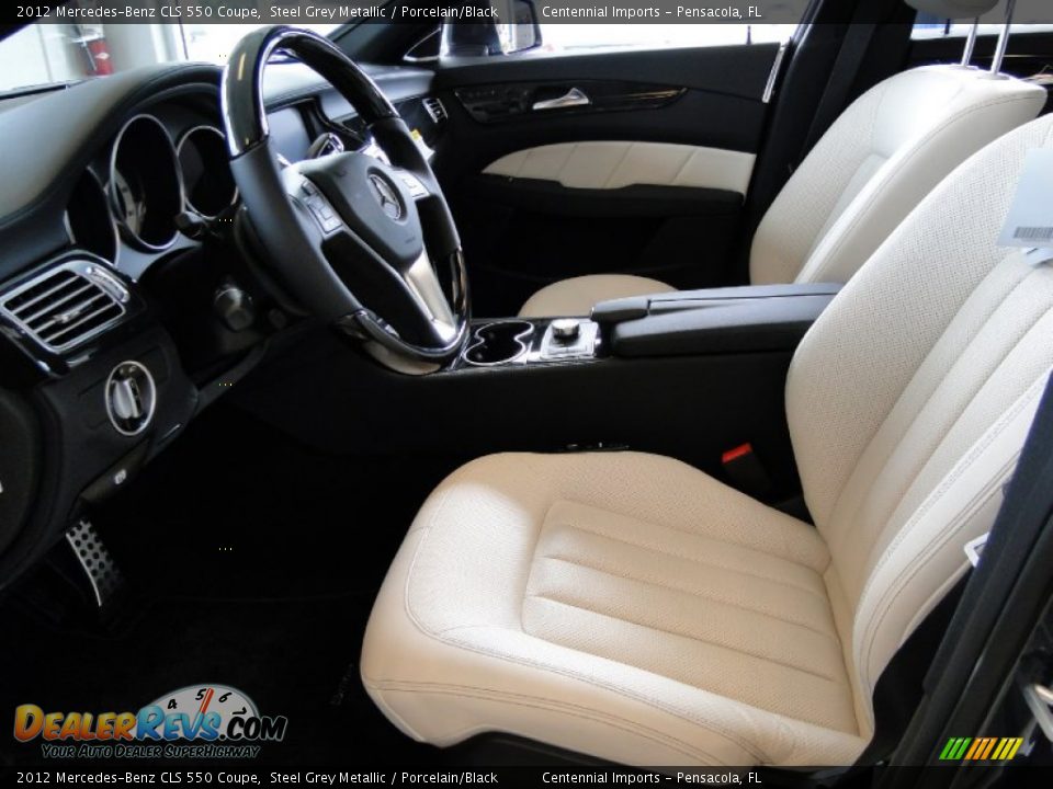 Porcelain/Black Interior - 2012 Mercedes-Benz CLS 550 Coupe Photo #3