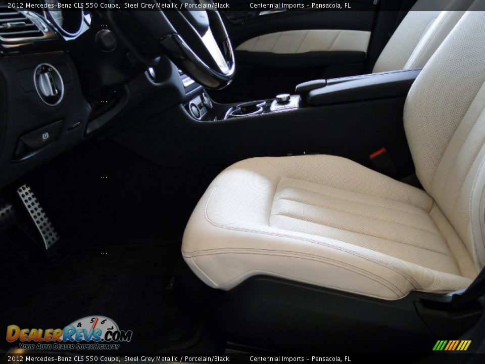 Porcelain/Black Interior - 2012 Mercedes-Benz CLS 550 Coupe Photo #8